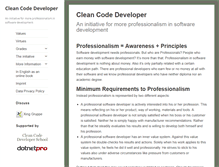 Tablet Screenshot of clean-code-developer.com